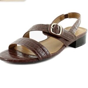 NEW Naturalizer Meesha Women's Croc Sandal‎ Brown Size 8M #0818